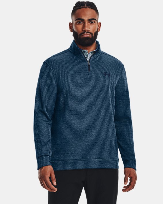 Men's UA Storm SweaterFleece ¼ Zip, Blue, pdpMainDesktop image number 0